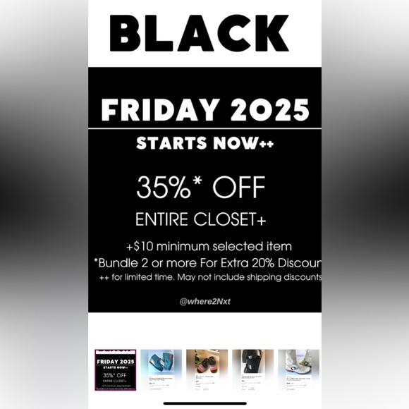 Shoes Boots @ Black Friday 35% Off NOW! Add’L 20% Off Bundle of 2+ - Picture 1 of 8